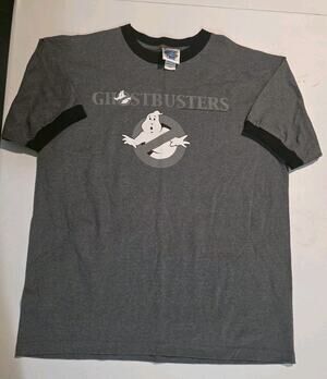 Vintage 2004 Ghostbusters Gray T Shirt Thunder Creek Tag Movie Promo Size Large